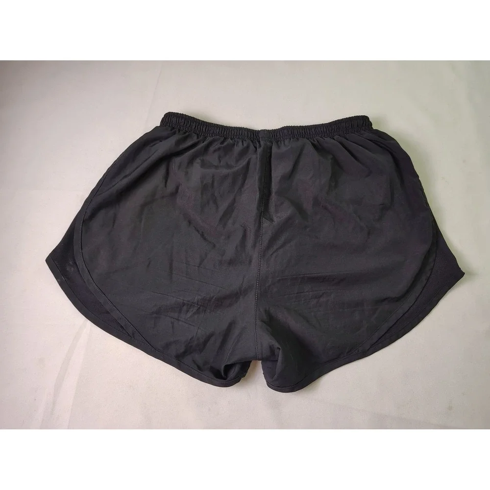 Nike Dri Fit Tempo Womens Running Shorts S Black Brief Lined Mesh Trim‎ Athletic